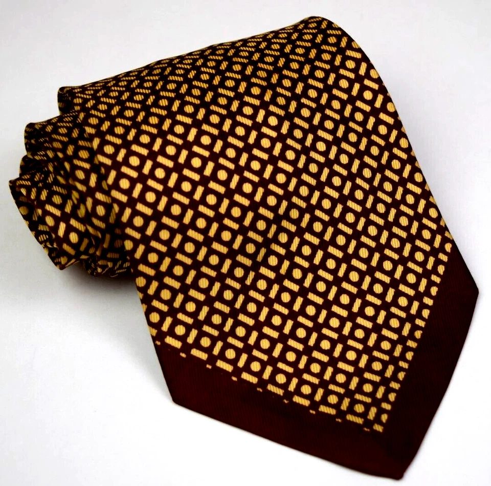 Галстук винтажный Bond 30-х 40-х годов Butterscotch сломанный бриллиант Peg фуляр галстук 51 x 3,75" - Изображение 2 из 4