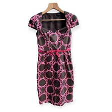 David Meister Sweetheart Neck Cap Sleeve Knee Length Sheath Dress, Size 2