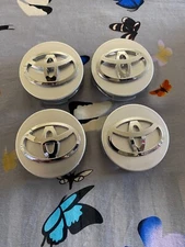 SET OF 4 TOYOTA WHEEL RIM RIMS CENTER HUB CAPS CHROME 62MM CAMRY CAP