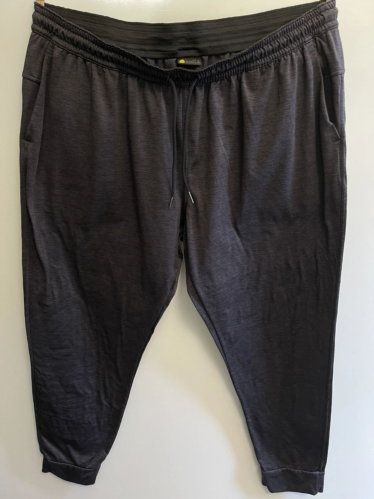 ZELLA MENS BLACK POLYESTER/SPANDEX JOGGERS/PANTS SIZE 2XL
