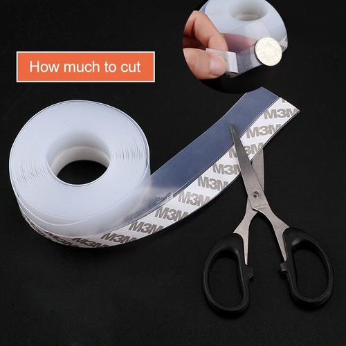 5M/16FT Weather Stripping Door Seal Strip Self Adhesive Bottom Sweep Stopper - Picture 5 of 12