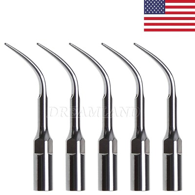 5X Dental Ultrasonic Piezo Scaling Tip G4 fit EMS Woodpecker Handpiece USA