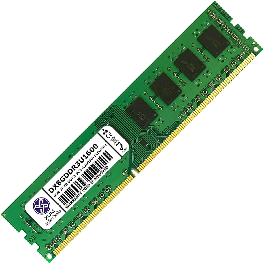 XUM 4GB 16GB Memory RAM Desktop PC3-12800 (DDR3-1600) 240 Non-ECC  Unbuffered Lot