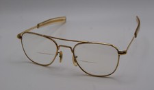 Vintage Original American Optical FG-58 Aviator Pilot Sunglasses 5 1/2  w/ Paper