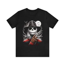 Jack Skellington as Freddy Krueger Tee: Nightmare Before Horror
