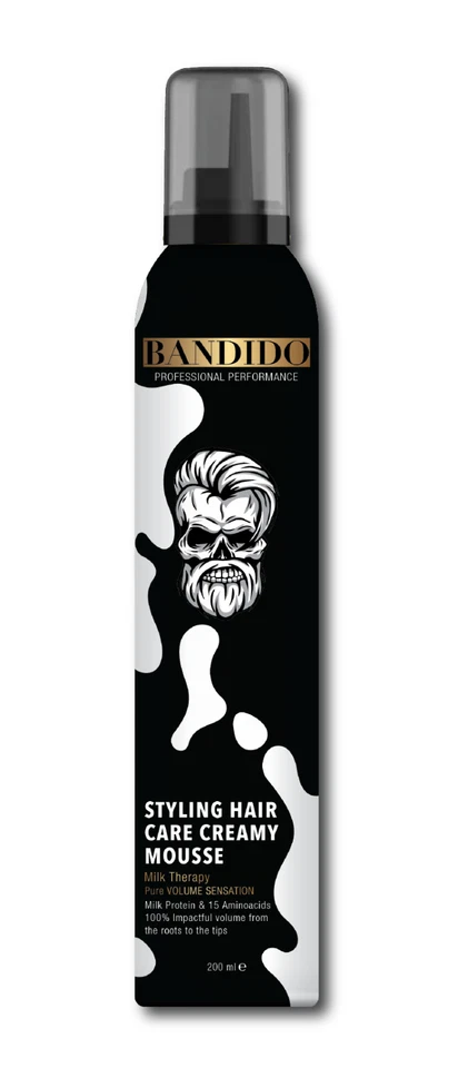 BANDIDO Milk Creamy Styling Hair Care Mousse 200ml - (1'er - 6'er Pack)