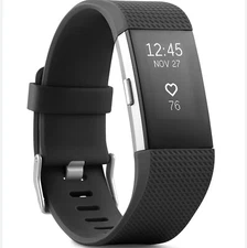 Fitbit Charge 2 Heart Rate + Fitness Wristband, Black, Large (US Version) *NEW*