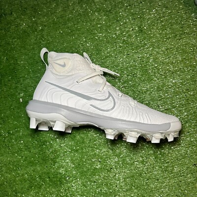 Nike Alpha Huarache NXT MCS White Gray Baseball Cleats DJ6519-103 Men s Sz 8.5