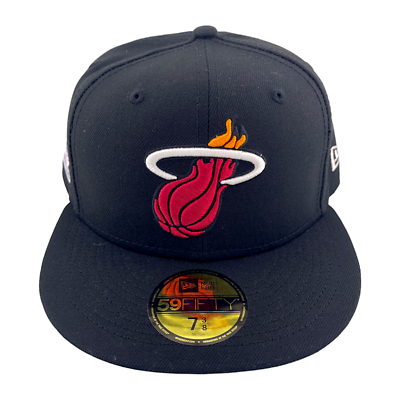 レア Miami Heat NBA キャップ 帽子 New Era Miami Heat 3x NBA Final Champions Patch Black/Blue UV