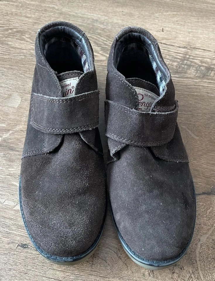 Замшевые ботильоны Penguin для мальчиков - размер UK 1 - Изображение 2 из 4