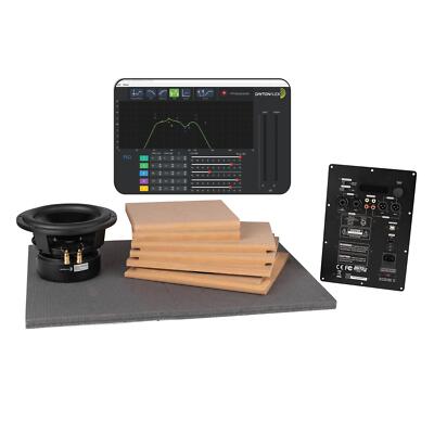 Powered Dayton Audio 8'' 250 Watt Compact Subwoofer Kit with Built-In DSP
