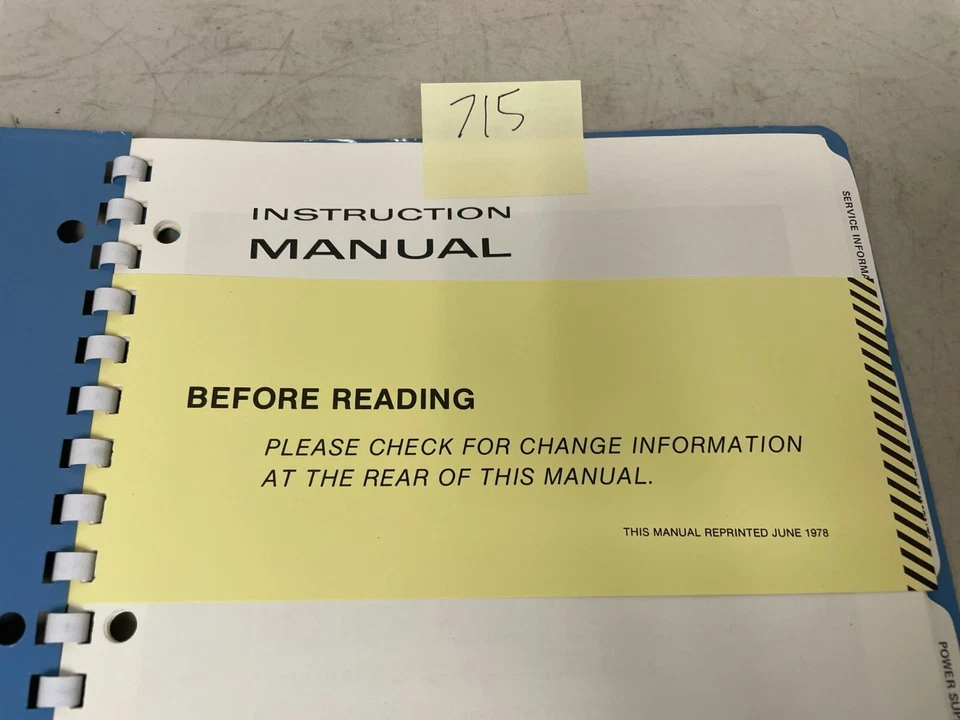 Tektronix TM501 Power Module Manual 070-1304-00 – Original Instruction - Image 3 of 4