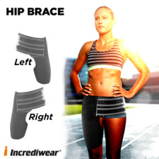 Incrediwear Hip Support Brace Left or Right All Sizes, S, M, L, XL, XXL - NEW 