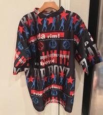 VINTAGE Rap Boyz Basketball Black Polyester Jersey Shirt Made In USA Large