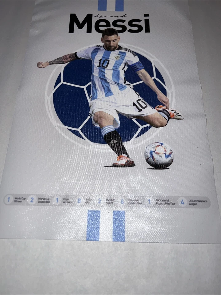Póster impreso en lienzo Lionel Messi 8’’ X 12’’ Foto 3 de 4