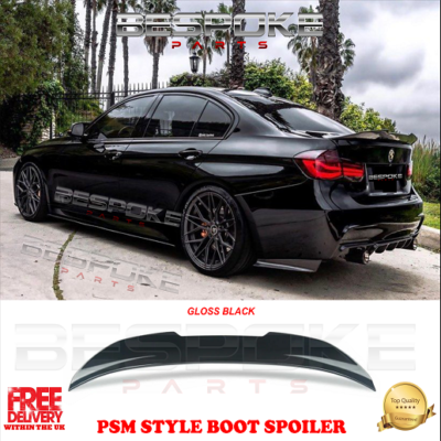 ROBUST Rear Trunk Boot Spoiler M Performance Black for Bmw 3