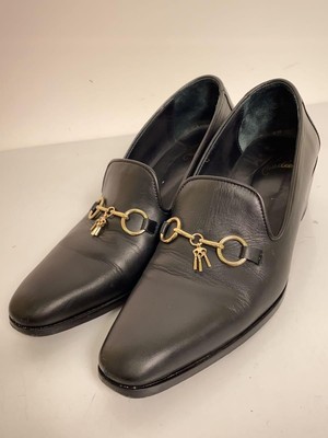 靴 NEEDLES OPERA BIT VAMP 41 Needles Dress Shoe 41 Black Leather Opera Bit Vamp Bump Boot