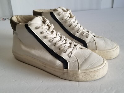 Madewell Sidewalk High-Top Sneakers in Colorblock Leather White