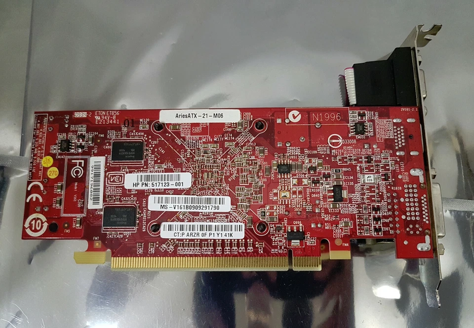 ATI/AMD Radeon HD 3450 512MB PCIe Video Graphics Card HP 517123-001 109-B75031 - Image 3 of 3
