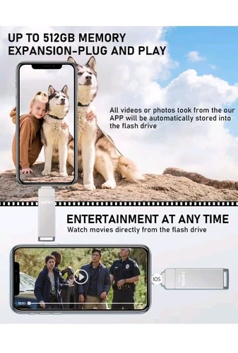 USB Stick 512 GB, Levida Memory Stick USB 3.0 iPhone, iPad, Mac, Android , Lapto - 第 4/13 張圖片