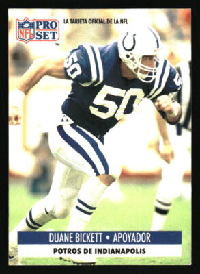 1991 Pro Set Spanish  #93 Duane Bickett