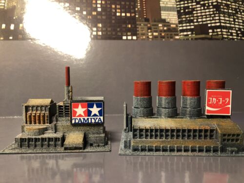 Sh Monsterart Scale GODZILLA 2 industrial buildings Eyepop 1/450 Scale