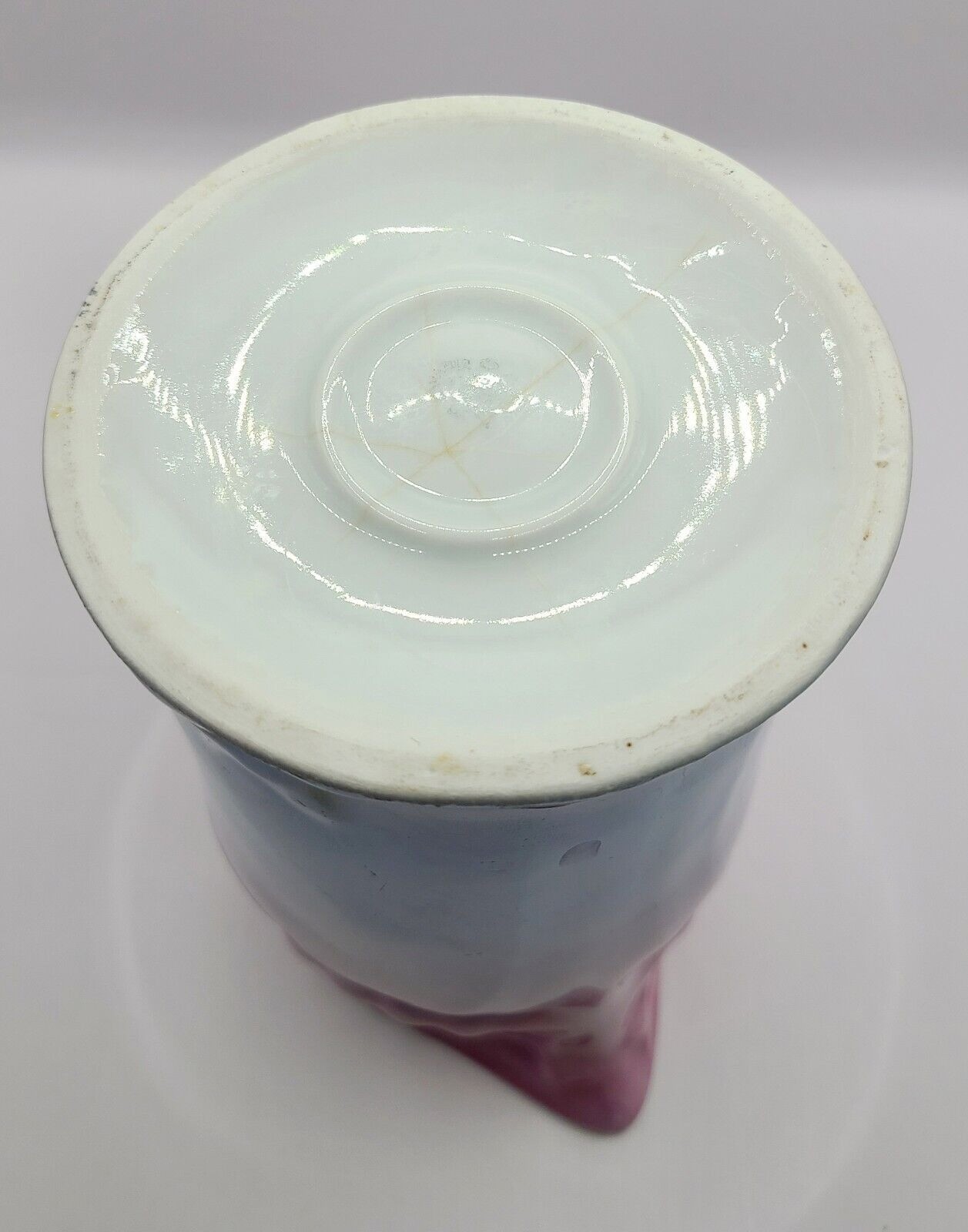 Antique 1920's Bavaria Lusterware RCW German Purple Blue Iridescent Milk Pitcher