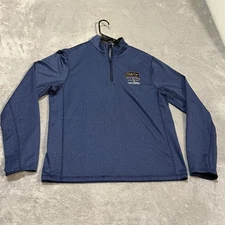 Greyson Pullover Mens Medium Blue Quarter Zip Golf Club Car Championship Logo