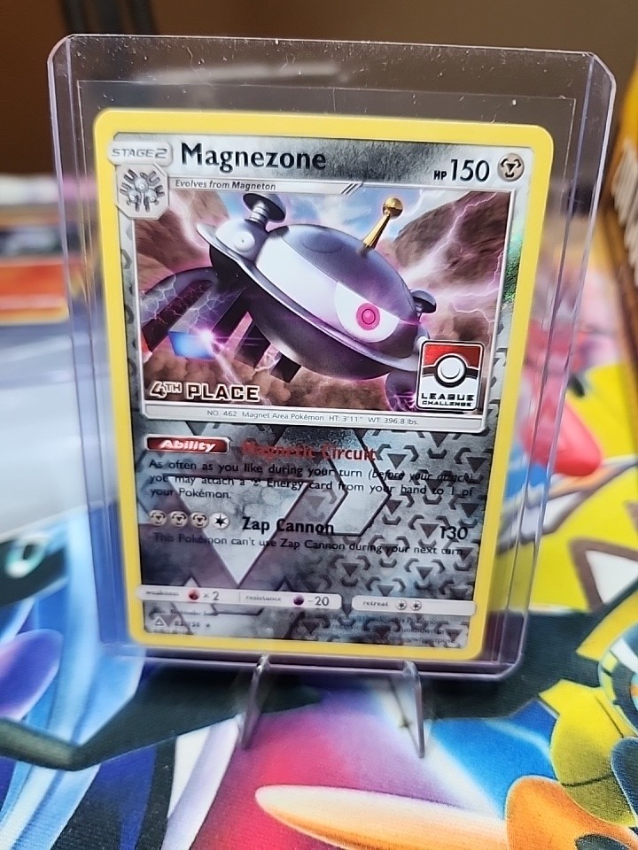 2018 Pokemon League Promo 83/156 Magnezone 4th Place Stamp Reverse Holo