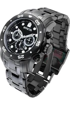 Invicta Pro Diver 0076 48mm Black Stainless Steel Case with Black Stainless...