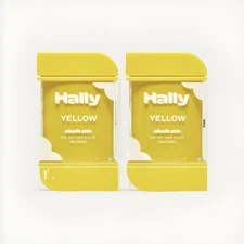 2 Hally Yellow One Day Hair Color Shade Stix 0.4 Oz Each