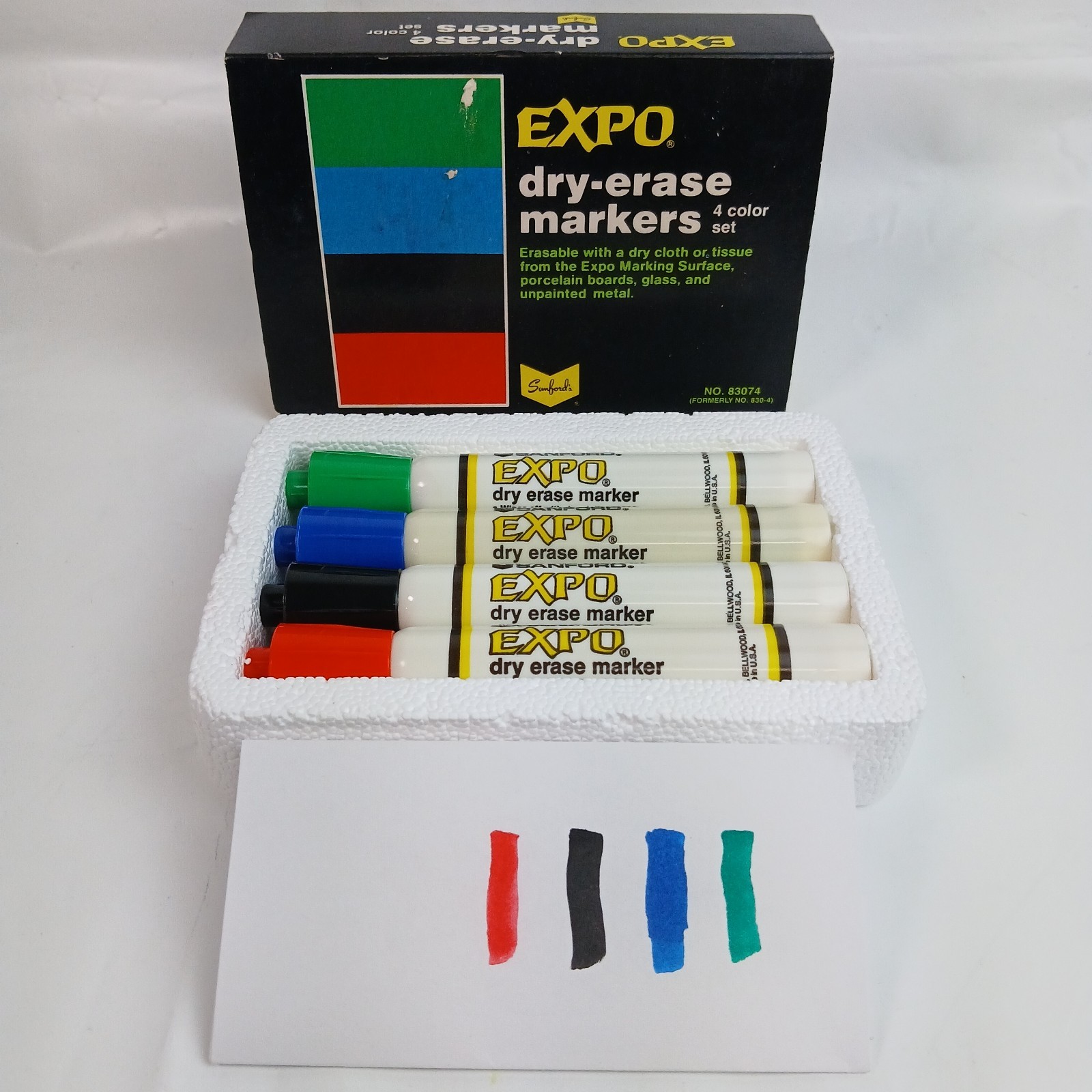 Sanford Expo Dry Erase Markers 83074 Lot Of 4 With Box