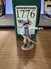 King Country American Revolution French Regiment Officer Retired MIB 54mm