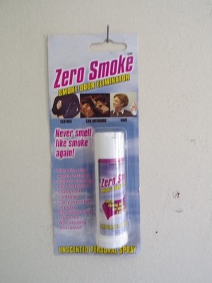 Zero Smoke Odor Eliminator Spray .5 oz. Personal Spray Unscented, USA