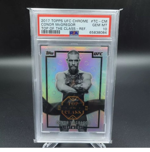 PSA 10 GEM MINT 2017 TOPPS UFC CHROME CONOR MCGREGOR TOP OF THE CLASS REFRACTOR