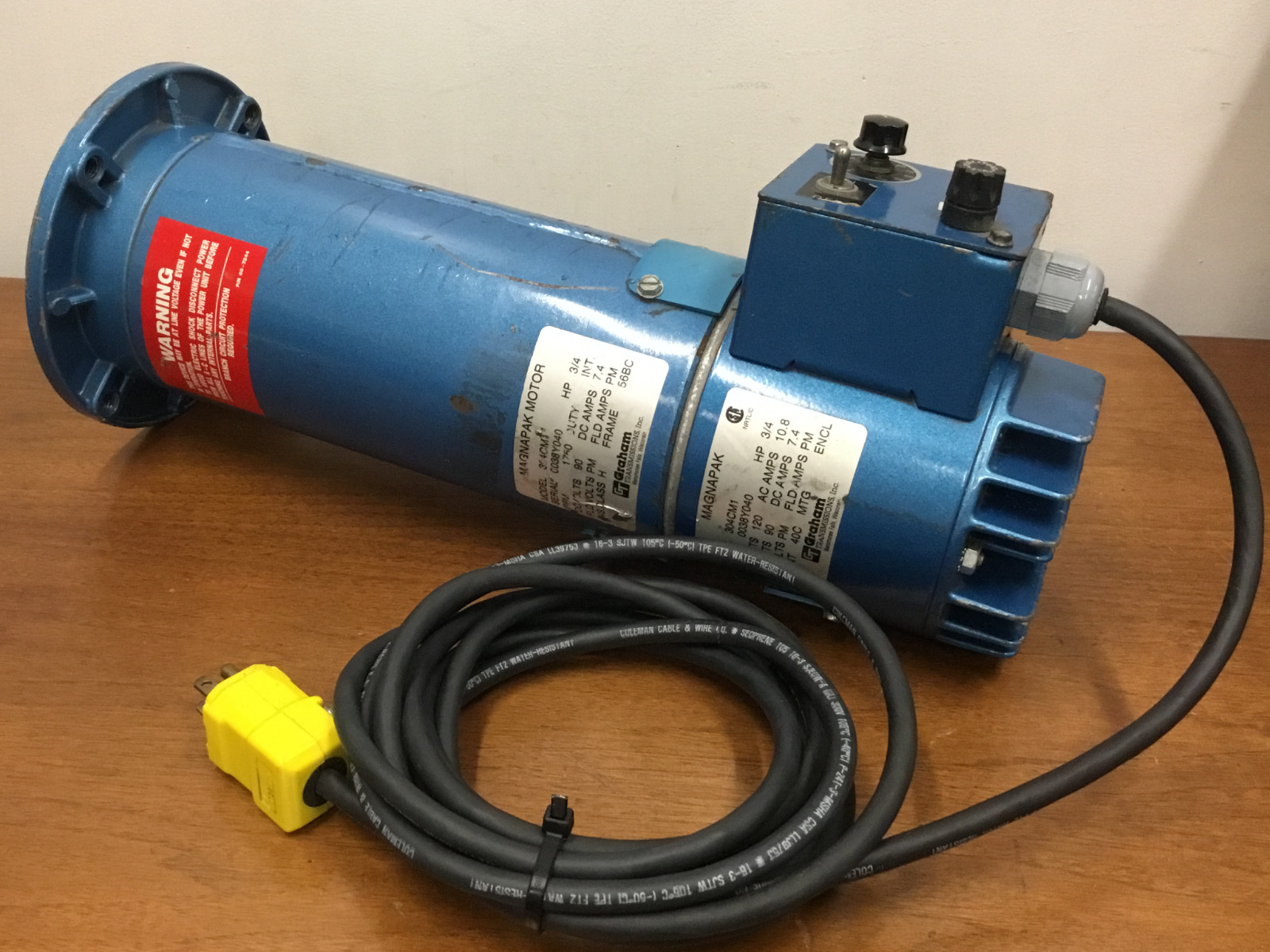 Graham Transmissions - P/N: 304CM1, 3/4 HP, 90-VDC Motor w/Speed Control