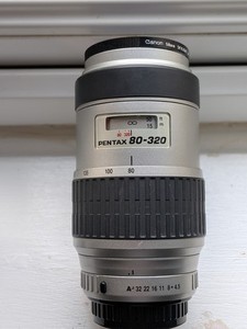 SMC PENTAX FA 80-320mm f/4.5-5.6 Telephoto Zoom Lens from Japan Silver