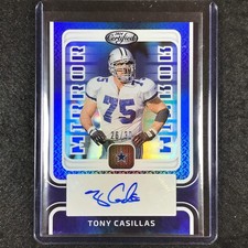 2024 Certified Football TONY CASILLAS Mirror Signatures Auto Blue 26/30