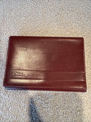 Longchamp Merlot Trifold Wallet With Id Sleeve - Excellent condition!