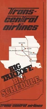 Trans-central airlines timetable 1980/09/01