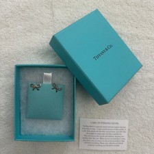 Bow Stud Earrings by Tiffany  Co in Sterling Silver
