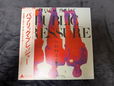 #ad YMO PUBLIC PRESSURE Clear Record $75.79