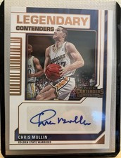 🔥 2023-24 Panini Chris Mullin AUTO Legendary Contenders /25 Warriors HOF