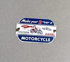 VINTAGE TRIUMPH BIKES PORCELAIN SIGN CAR GAS TRUCK MOTORCYCLE OIL