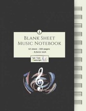 Blank Sheet Music Notebook: - Paperback, by Manuscripts Epic Music - Very Good