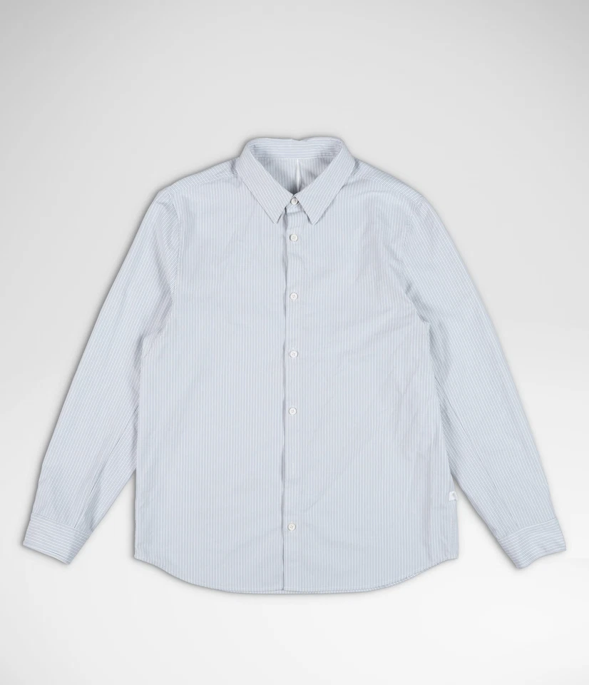 Camisa informal con botones para hombre Lululemon talla M azul