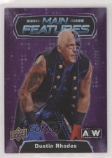 2022 AEW All Elite Wrestling Main Features Purple 13/25 Dustin Rhodes 1s1w