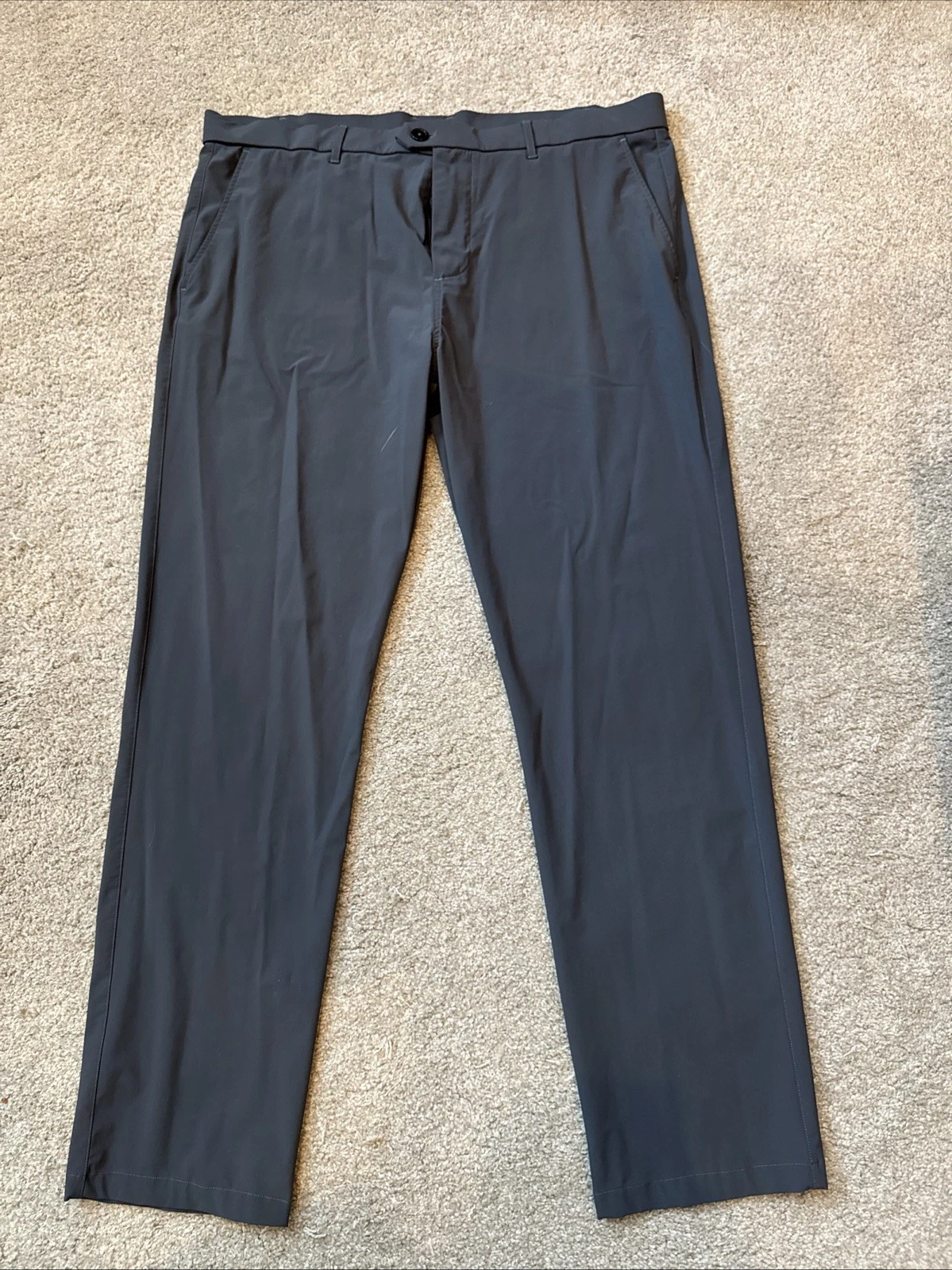 Greyson Montauk Golf Pant Men’s Charcoal 40/32 Performance Quick Dry Flat Front