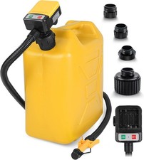 Fuel Transfer Pump with Auto-stop Sensor and 4 Tank Adapter, 2.4GPM 51" Hose