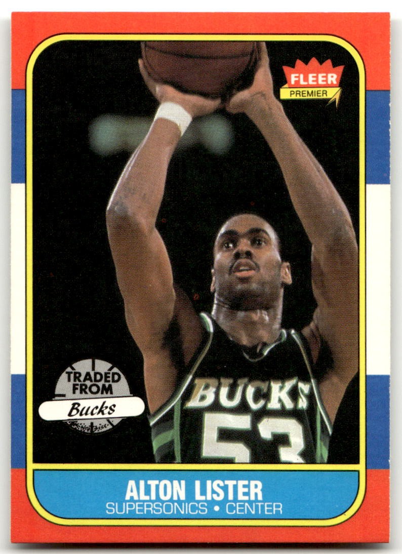 1986-87 Fleer #64 Alton Lister Seattle SuperSonics NR-MINT SET BREAK!